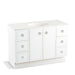 KOHLER K-99509-TK-1WA Jacquard 48" bathroom vanity cabinet with toe kick, 2 doors and 6 drawers