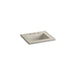KOHLER K-2777-8-G85 Ceramic/Impressions 25" rectangular vanity-top bathroom sink with 8" widespread faucet holes