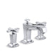KOHLER 16232-3-CP Margaux Widespread Bathroom Sink Faucet With Cross Handles in Polished Chrome