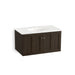 KOHLER K-99518-1WC Damask 36" wall-hung bathroom vanity cabinet with 2 doors