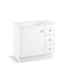 KOHLER K-99507-TKR-1WA Jacquard 36" bathroom vanity cabinet with toe kick, 1 door and 3 drawers on right
