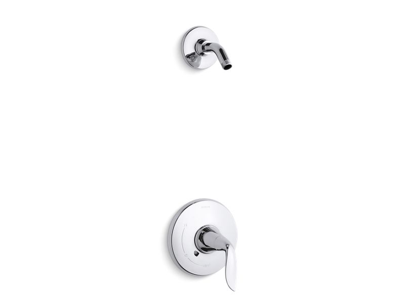 KOHLER TLS5320-4-CP Refinia Rite-Temp(R) Shower Valve Trim With Lever Handle, Less Showerhead in Polished Chrome