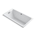 KOHLER K-856-GCP-0 Tea-for-Two 66" x 36" drop-in BubbleMassage air bath with Polished Chrome airjet finish finish