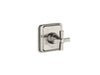 KOHLER T13174-3B-BN Pinstripe Valve Trim With Cross Handle For Volume Control Valve, Requires Valve in Vibrant Brushed Nickel