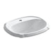 KOHLER K-2189-1-0 Portrait Drop-in bathroom sink with single faucet hole