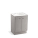 KOHLER K-99500-TK-1WT Jacquard 24" bathroom vanity cabinet with toe kick and 2 doors