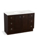KOHLER K-99509-TK-1WB Jacquard 48" bathroom vanity cabinet with toe kick, 2 doors and 6 drawers