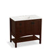 KOHLER K-99556-L-1WG Marabou 36" bathroom vanity cabinet with 2 doors and 2 drawers on left