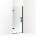 KOHLER 27583-10L-BL Components 29-5/8"–30-3/8" W X 71-1/2" H Frameless Pivot Shower Door With 3/8" Crystal Clear Glass And Back-To-Back Vertical Door Pulls in Matte Black
