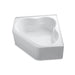 KOHLER K-1160-GLA-0 Tercet 60" x 60" BubbleMassage(TM) Air Bath with integral apron and integral flange