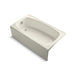 KOHLER K-519-96 Dynametric 60" x 32" alcove bath with left-hand drain
