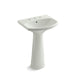 KOHLER 2362-8 Cimarron Pedestal bathroom sink with 8" widespread faucet holes