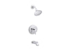 KOHLER TS97074-4-CP Pitch Rite-Temp Bath And Shower Trim With 2.0 Gpm Showerhead in Polished Chrome