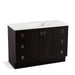KOHLER K-99535-TK-1WU Poplin 48" bathroom vanity cabinet with toe kick, 2 doors and 6 drawers