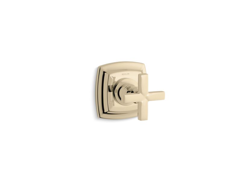 KOHLER T16242-3-AF Margaux Valve Trim With Cross Handle For Transfer Valve, Requires Valve in Vibrant French Gold