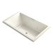 KOHLER K-1174-XH2G-96 Underscore Rectangle 72" x 42" drop-in whirlpool + BubbleMassage(TM) Air Bath with center drain