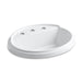 KOHLER K-2992-8-0 Tresham Oval Drop-in bathroom sink with 8" widespread faucet holes