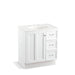 KOHLER K-99517-TKR-1WA Damask 30" bathroom vanity cabinet with toe kick, 1 door and 3 drawers on right