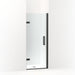 KOHLER 27582-10L-BL Composed 29-5/8"–30-3/8" W X 71-1/2" H Frameless Pivot Shower Door With 3/8" Crystal Clear Glass And Back-To-Back Vertical Door Pulls in Matte Black
