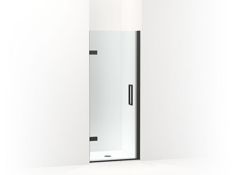 KOHLER 27582-10L-BL Composed 29-5/8"–30-3/8" W X 71-1/2" H Frameless Pivot Shower Door With 3/8" Crystal Clear Glass And Back-To-Back Vertical Door Pulls in Matte Black