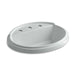 KOHLER K-2992-8-95 Tresham Oval Drop-in bathroom sink with 8" widespread faucet holes