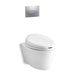 KOHLER K-6300-0 Veil Wall-hung elongated toilet bowl with bidet toilet seat