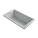 KOHLER K-1173-GVB-95 Underscore Rectangle 66" x 36" drop-in VibrAcoustic + BubbleMassage(TM) Air Bath