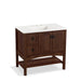 KOHLER K-99556-L-1WE Marabou 36" bathroom vanity cabinet with 2 doors and 2 drawers on left