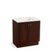 KOHLER K-99528-TK-1WG Poplin 30" bathroom vanity cabinet with toe kick and 2 doors