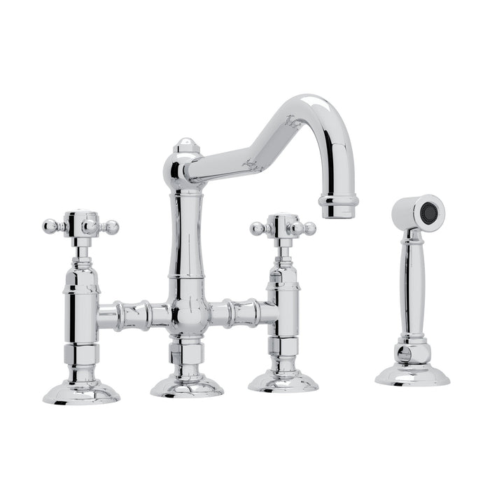 ROHL A1458WS Acqui® Bridge Kitchen Faucet With Side Spray