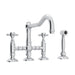 ROHL A1458WS Acqui® Bridge Kitchen Faucet With Side Spray