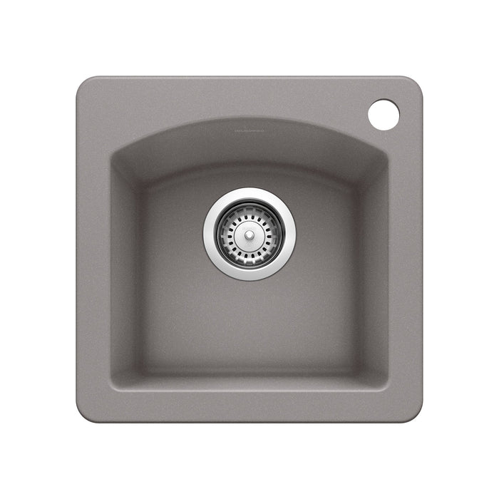 BLANCO 440203 Diamond Dual Mount Bar Sink - Metallic Gray