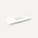 Quartz Stone Vanity Top, 49" x 3/4" x 22", Center Undercounter Sink, Single Hole, For Islamorada and Sinca
