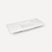 Quartz Stone Vanity Top, 49" x 3/4" x 22", Center Undercounter Sink, Single Hole, For Islamorada and Sinca