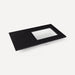 Quartz Stone Vanity Top, 37" x 3/4" x 22", Right Offset Undercounter Sink, Three Hole