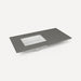 Quartz Stone Vanity Top, 43" x 3/4" x 22", Left Offset Undercounter Sink, Three Hole