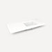 Quartz Stone Vanity Top, 49" x 3/4" x 22", Right Offset Undercounter Sink, Single Hole