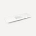 Quartz Stone Vanity Top, 61" x 3/4" x 22", Center Undercounter Sink, Three Hole