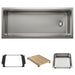 BLANCO Inteos 45" Single Bowl Reversible Undermount Stainless Steel Workstation Kitchen Sink - Satin Brushed Finish