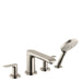 hansgrohe Metris 4-Hole Roman Tub Set Trim with 1.75 GPM Handshower