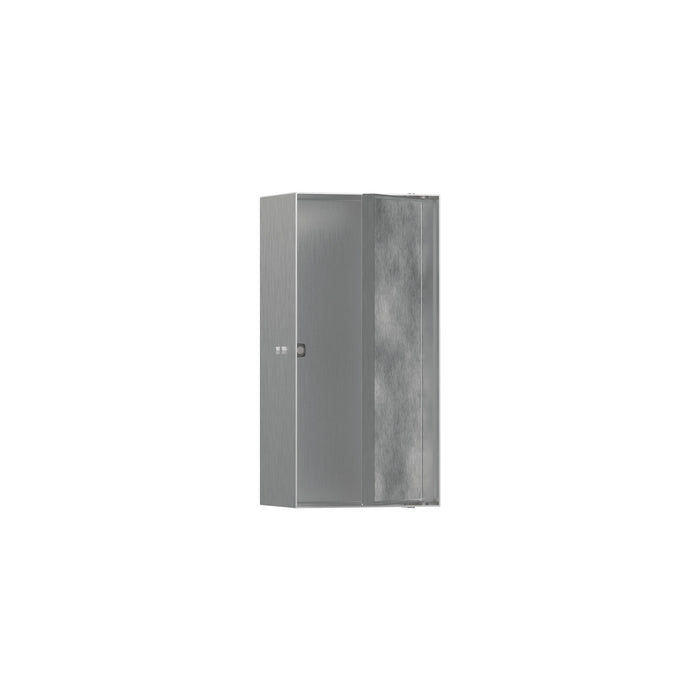 hansgrohe XtraStoris Rock Wall Niche with Tileable Door 12"x 6"x 4"
