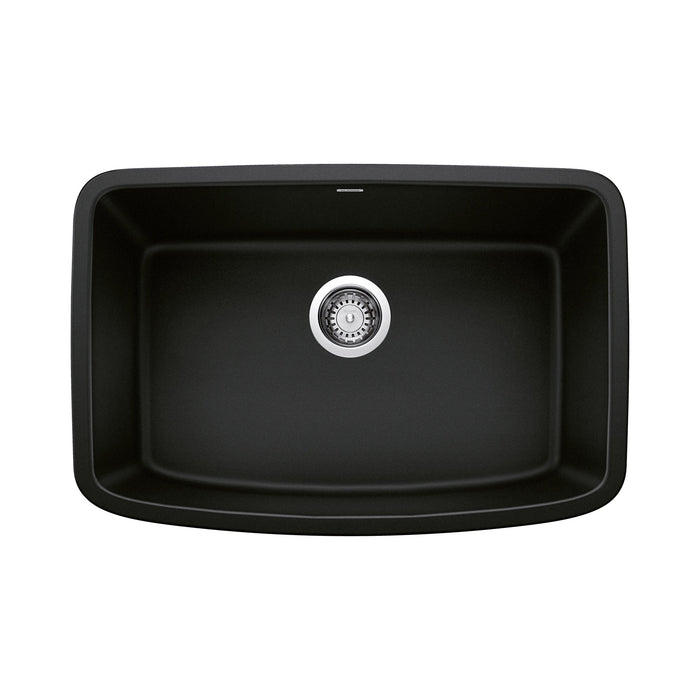 BLANCO 442941 Valea 27" Single Bowl Kitchen Sink - Coal Black