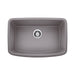 BLANCO 442554 Valea 27" Single Bowl Kitchen Sink - Metallic Gray