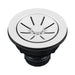 BLANCO Essential Silgranit Color-Matched 3.5" Basket Strainer with Turn-to-Close Design - White