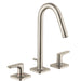 AXOR Citterio M Widespread Faucet 160 with Pop-Up Drain, 1.2 GPM
