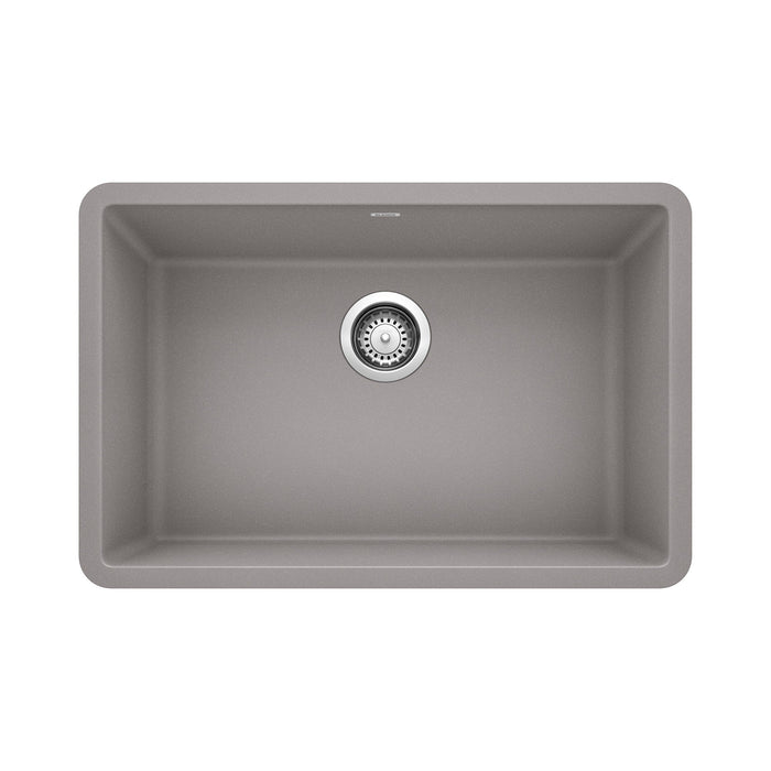 BLANCO 522428 Precis 27" Single Bowl Kitchen Sink - Metallic Gray