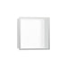 hansgrohe XtraStoris Individual Wall Niche Matte White with Design Frame 12"x 12"x 4"