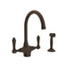 ROHL A1676WS San Julio® Two Handle Kitchen Faucet With Side Spray