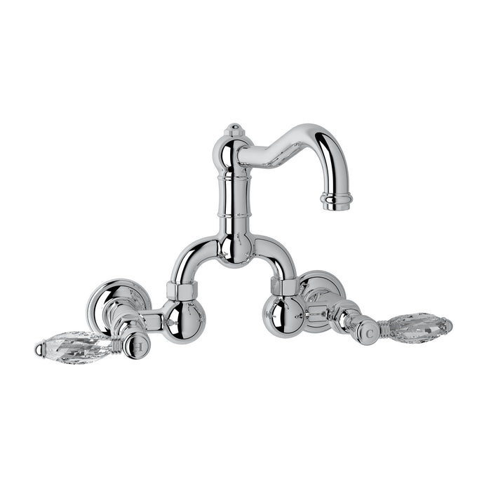 ROHL A1418 Acqui® Wall Mount Bridge Lavatory Faucet With Column Spout