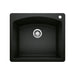 BLANCO 442905 Diamond Single Bowl Dual Mount Kitchen Sink - Coal Black